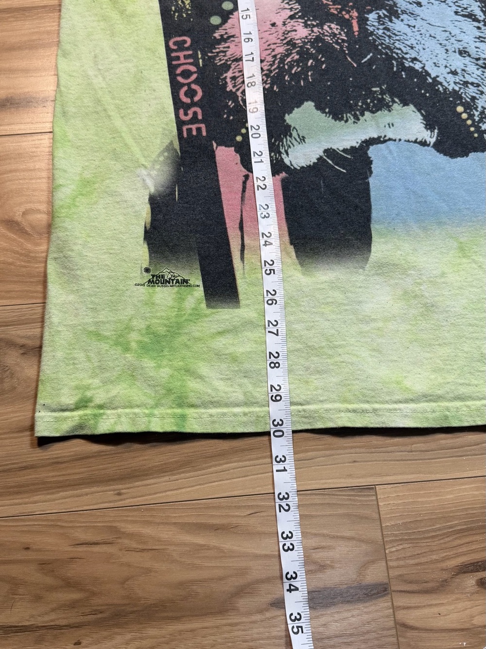 The Mountain Green Tie-Dye Dog Graphic Tee - Picture 6 of 7